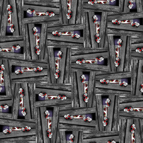 Hocus Pocus Halloween Glow Dark Mummies Black Blank Quilting Cotton Fabric