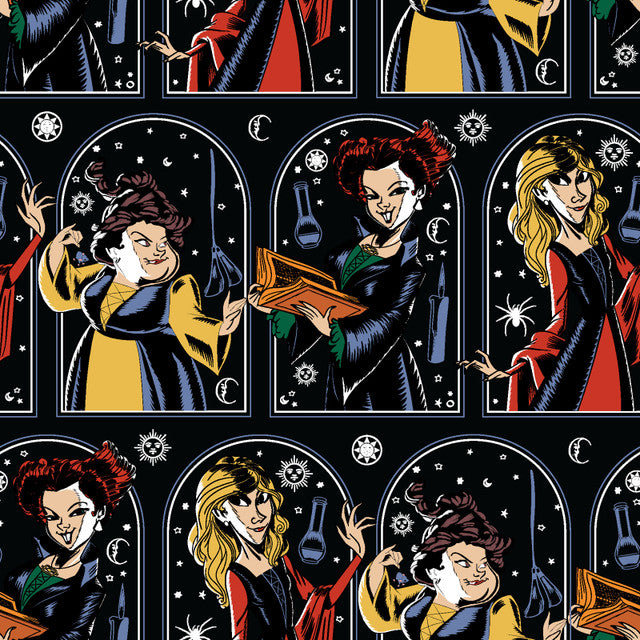 Hocus Pocus Night Sky Black Springs Creative Cotton Fabric SC-77415-A620210