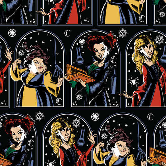 Hocus Pocus Night Sky Black Springs Creative Cotton Fabric SC-77415-A620210
