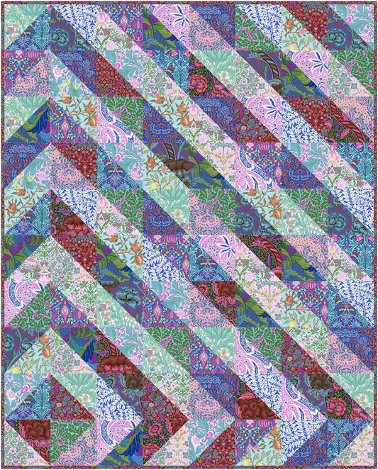 Hole One Quilt Spark Pack Fat Quarter Bundle 18" x 21" 17pcs  Kaffe x Morris & Co. Free Spirit Cotton Fabric FS-FB4SPKW.HOLEINONE