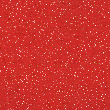 Holiday Charms Allover Dots Red Robert Kaufman Cotton Fabric