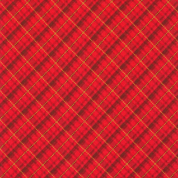 Holiday Charms Checks Plaids Red Robert Kaufman Cotton Fabric