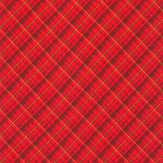 Holiday Charms Checks Plaids Red Robert Kaufman Cotton Fabric