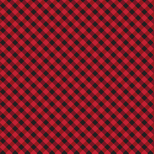 Holiday Farmhouse Plaid Gingham Red Kanvas Studio Benartex Cotton Fabric