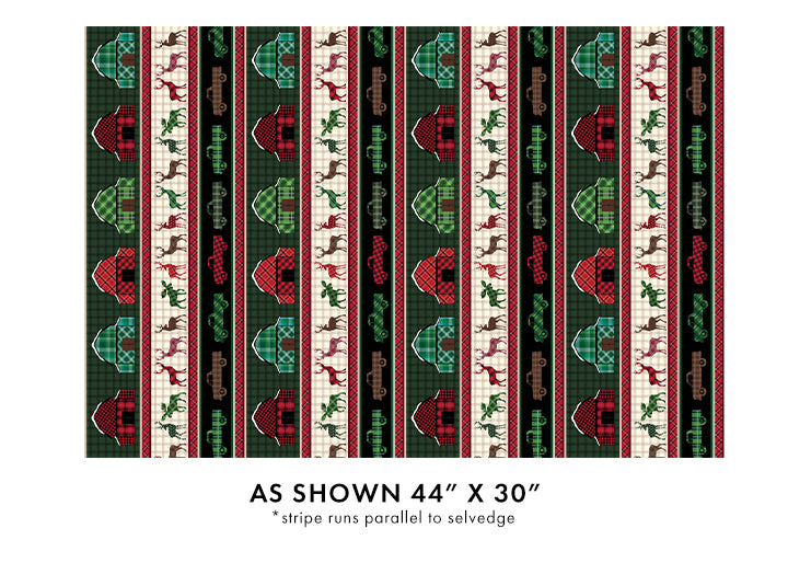 Holiday Farmhouse Plaid Stripe Multi Kanvas Studio Benartex Cotton Fabric