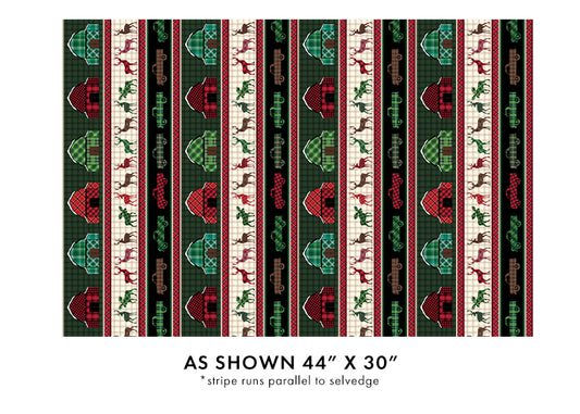 Holiday Farmhouse Plaid Stripe Multi Kanvas Studio Benartex Cotton Fabric