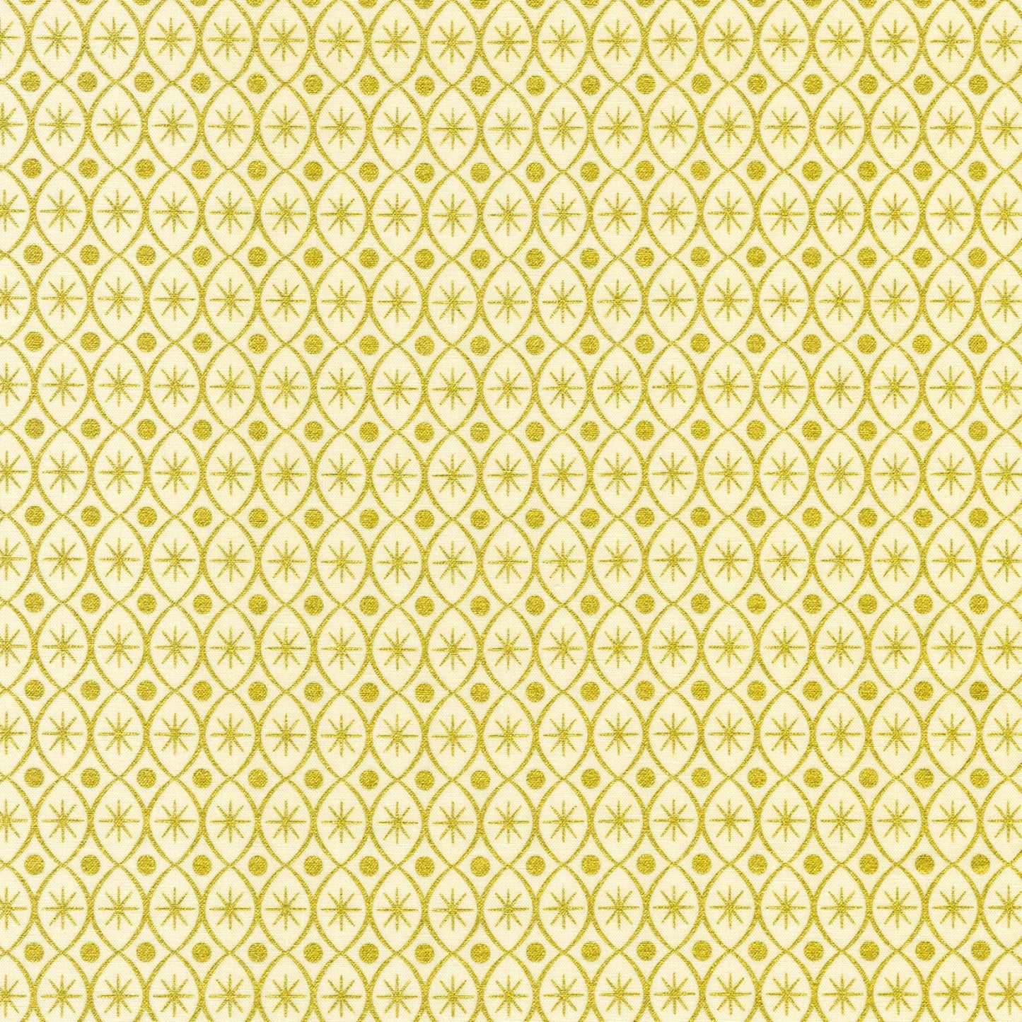 Holiday Flourish 15 Geometric Metallic Gold Ivory Studio RK Robert Kaufman Cotton Fabric