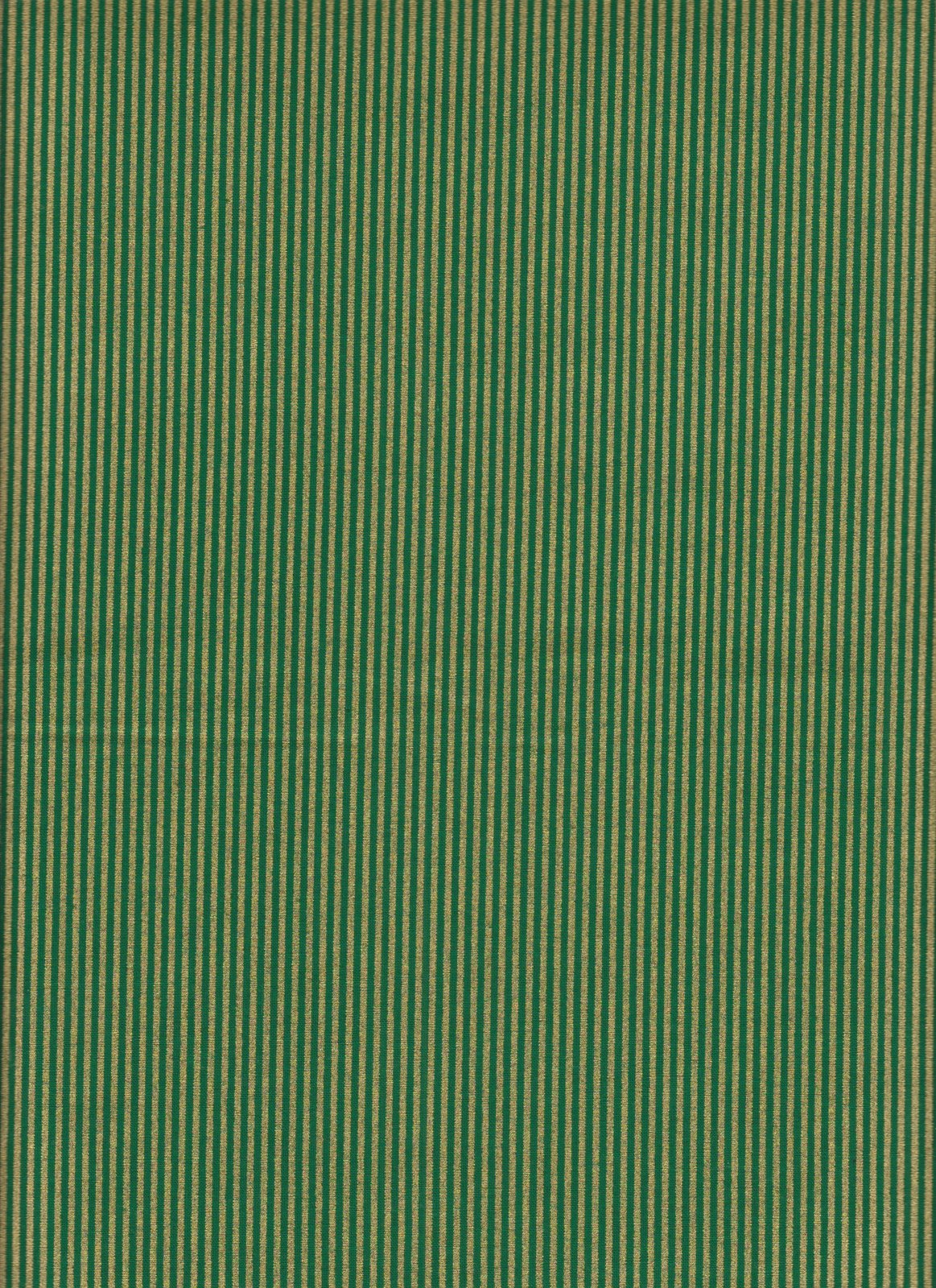 Holiday Metallic Gold Stripes Green Foust Textiles Cotton Fabric