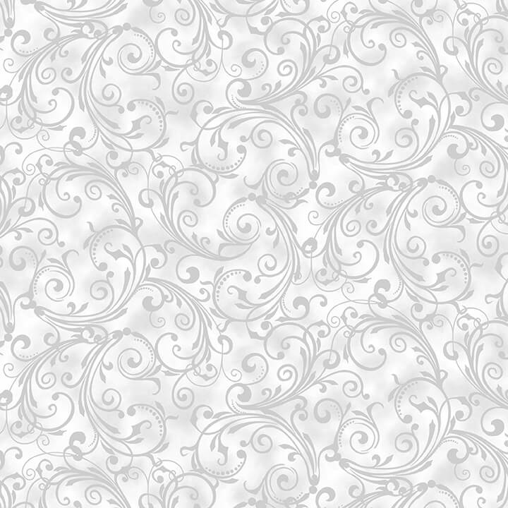 Holiday Happy Place Monotone Swirl Gray Jan Shade Beach Henry Glass Cotton Fabric