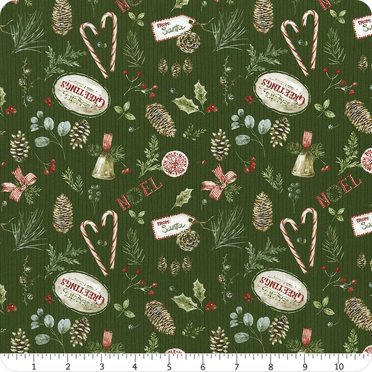 Holiday Spirit Christmas Toss Green Lisa Audit Riley Blake Designs Cotton Fabric RB-CD17461-GREEN