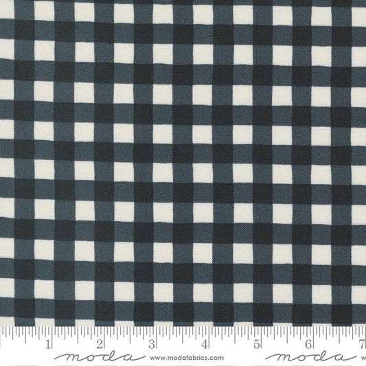 Holidays At Home Farmhouse Gingham Checks and Plaids Charcoal Black Deb Strain Moda Cotton Fabric