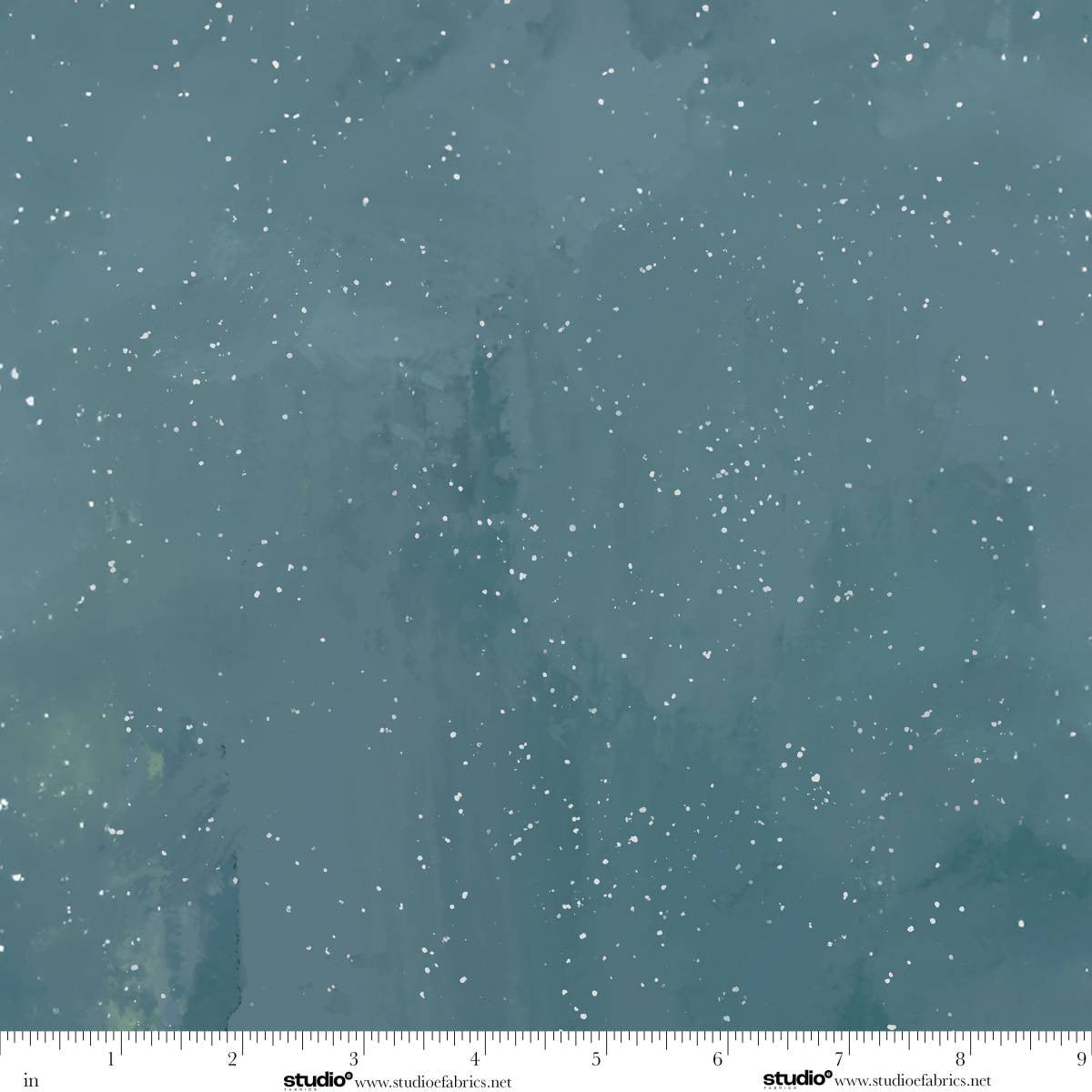 Holly Woods  Evening Snow Slate Blue Cathy Walters Studio E Cotton Fabric SE-9236-79