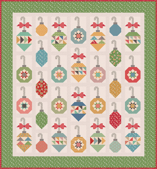 Home Town Holiday Decorating the Tree Quilt Kit 80"x86" Lori Holt Riley Blake Designs