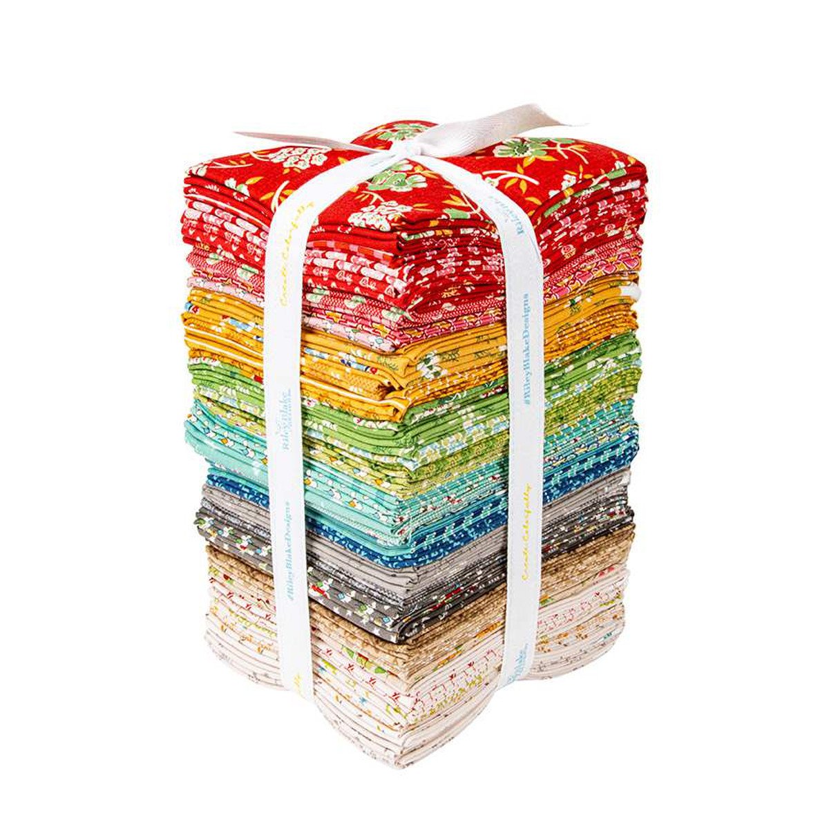 Home Town Holiday Fat Quarter Bundle 18"x22" 53 pcs Lori Holt Riley Blake Designs Cotton Fabric RB-FQ-14900-53 | US Fabric Shop