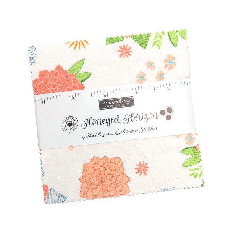Honeyed Horizon 5" Squares Charm Pack 42pcs Keri Anguiano Moda Cotton Fabric MD-47010PP