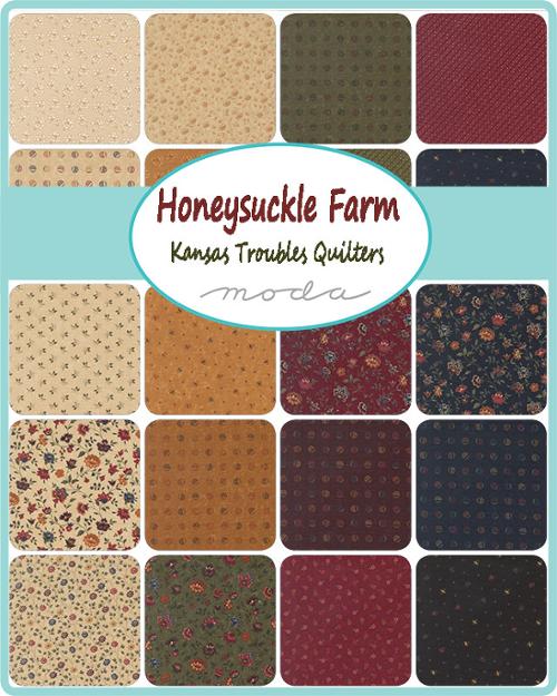 Honeysuckle Farm Charm Pack 5" Squares Kansas Troubles Quilters Moda Cotton Fabric MD-9850PP