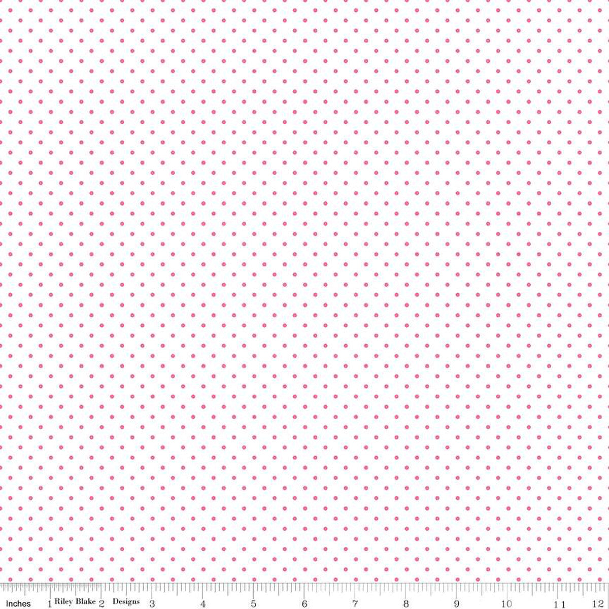 White Swiss Dots Hot Pink The RBD Designers Riley Blake Designs Cotton Fabric