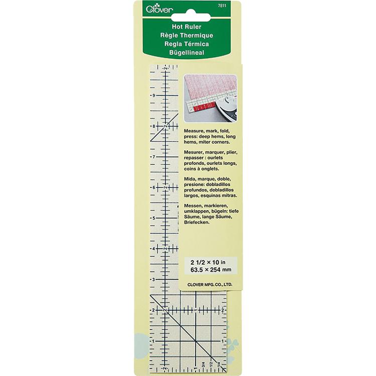 Hot Ruler 2.5"x10" Clover Needlecraft