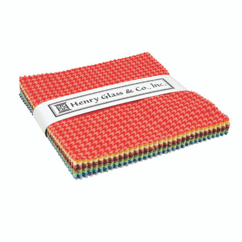 Houndstooth 5" Squares Henry Glass Cotton Fabric HG-5X5SQ.HOUNDSTOOTH