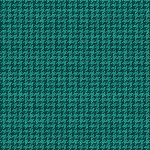 Houndstooth Basics New Teal Leanne Anderson Henry Glass Cotton Fabric HG-8624-78
