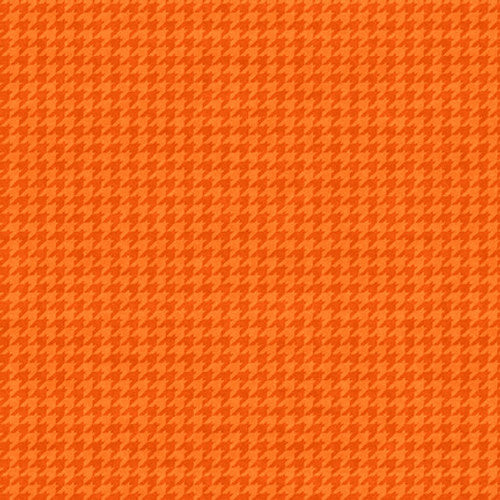 Houndstooth Basics Orange Leanne Anderson Henry Glass Cotton Fabric HG-8624-36