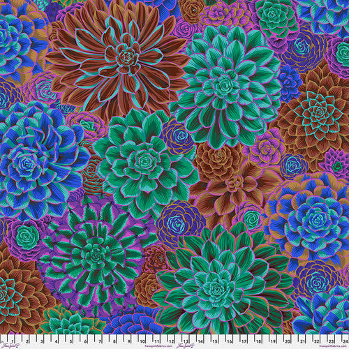 House Leeks Drama February 2025 Philip Jacobs Kaffe Fassett Collective Free Spirit Cotton Fabric FS-PWPJ113.DRAMA