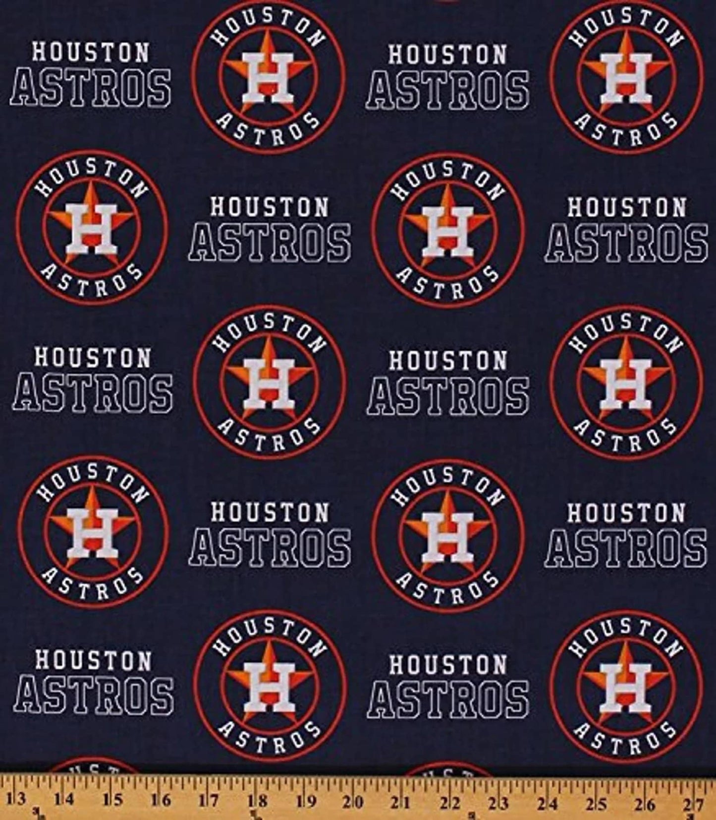 Houston Astros MLB Baseball LA Ball Collage Fabric Traditions Cotton Fabric