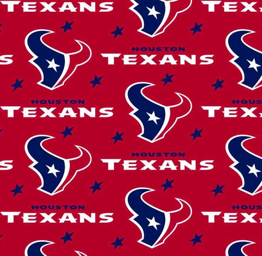Houston Texans NFL Football Logo Fabric Traditions Polyester Fleece Fabric NFL-6268-D