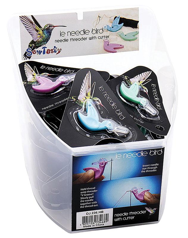 Hummingbird Needle Threader in Blue, Green and Purple designed by HTL HTL-DJ236HB
