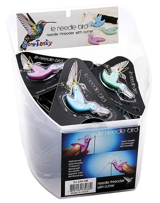 Hummingbird Needle Threader in Blue, Green and Purple designed by HTL HTL-DJ236HB