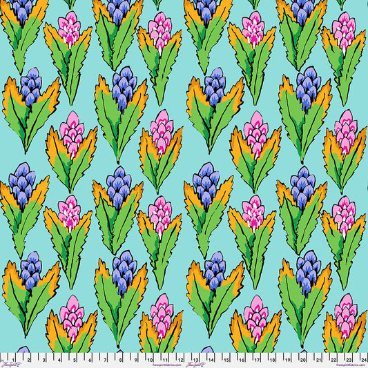Hyacinth Duck Egg February 2026 Kaffe Fassett Collective Free Spirit Cotton Fabric FS-PWGP214.DUCKEGG