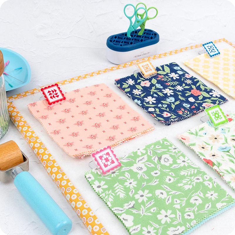 QuiltyClippies Fabric Clips Kimberly Jolly Its Sew Emma ISE-7026