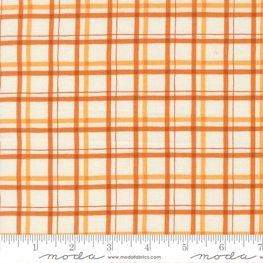 I Love Fall Most of All Plaid Pumpkin Orange Deb Strain Moda Fabrics Cotton Fabric MD-56145-22