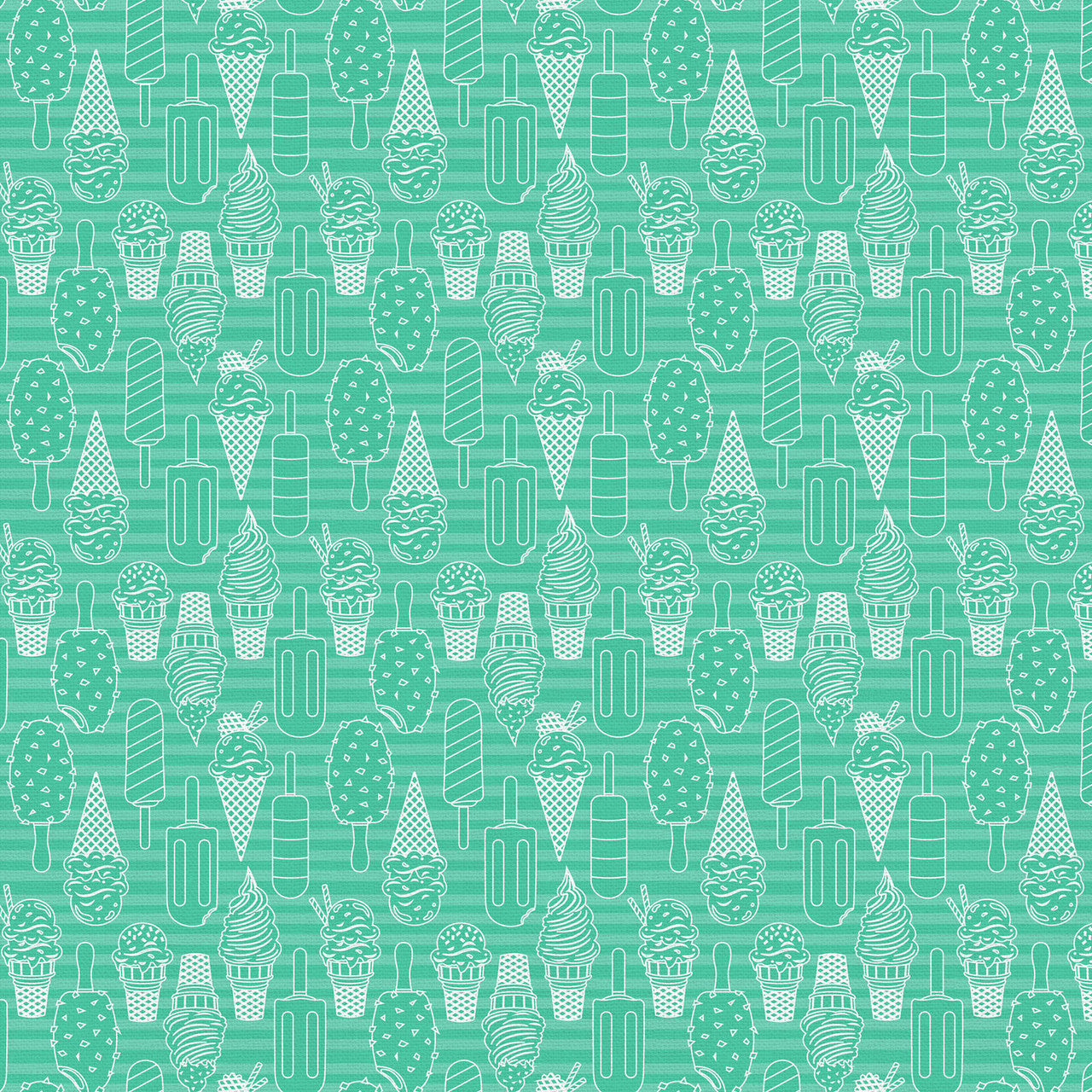 Ice Cream Dream Tonal Ice Cream Blue Paintbrush Studio Cotton Fabric PBS-120-25500