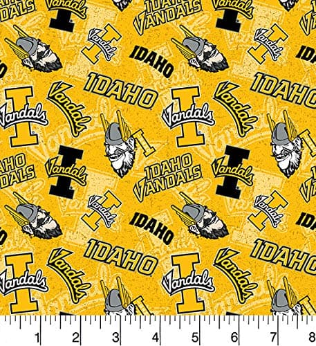 Idaho Vandals NCAA College Tone on Tone Sykel Cotton Fabric