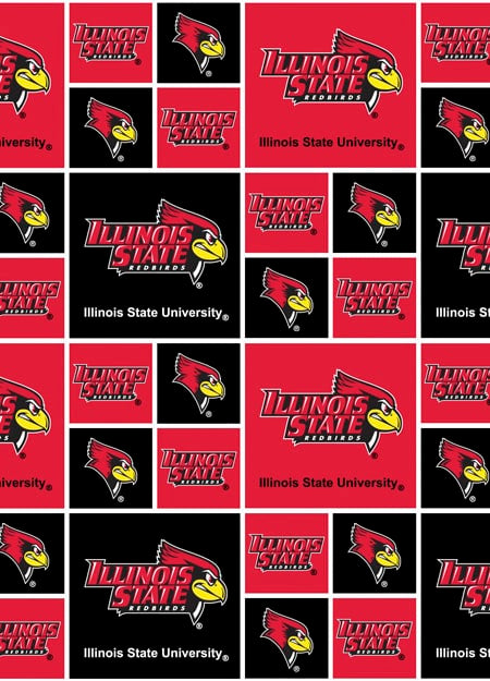 Illinois State Redbirds NCAA College Box Sykel Cotton Fabric