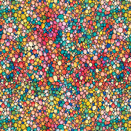 Illuminations Mosaic Stones Multi Peggy Collins Benartex Cotton Fabric BE-16884-99