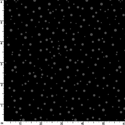 In The Black Snow Black Black Maywood Studio Cotton Fabric