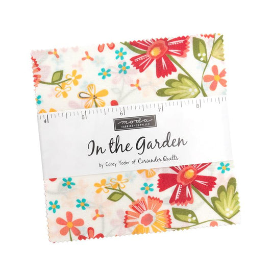 The Garden 5" Squares Charm Pack 42pcs Corey Yoder Moda Cotton Fabric MD-29230PP