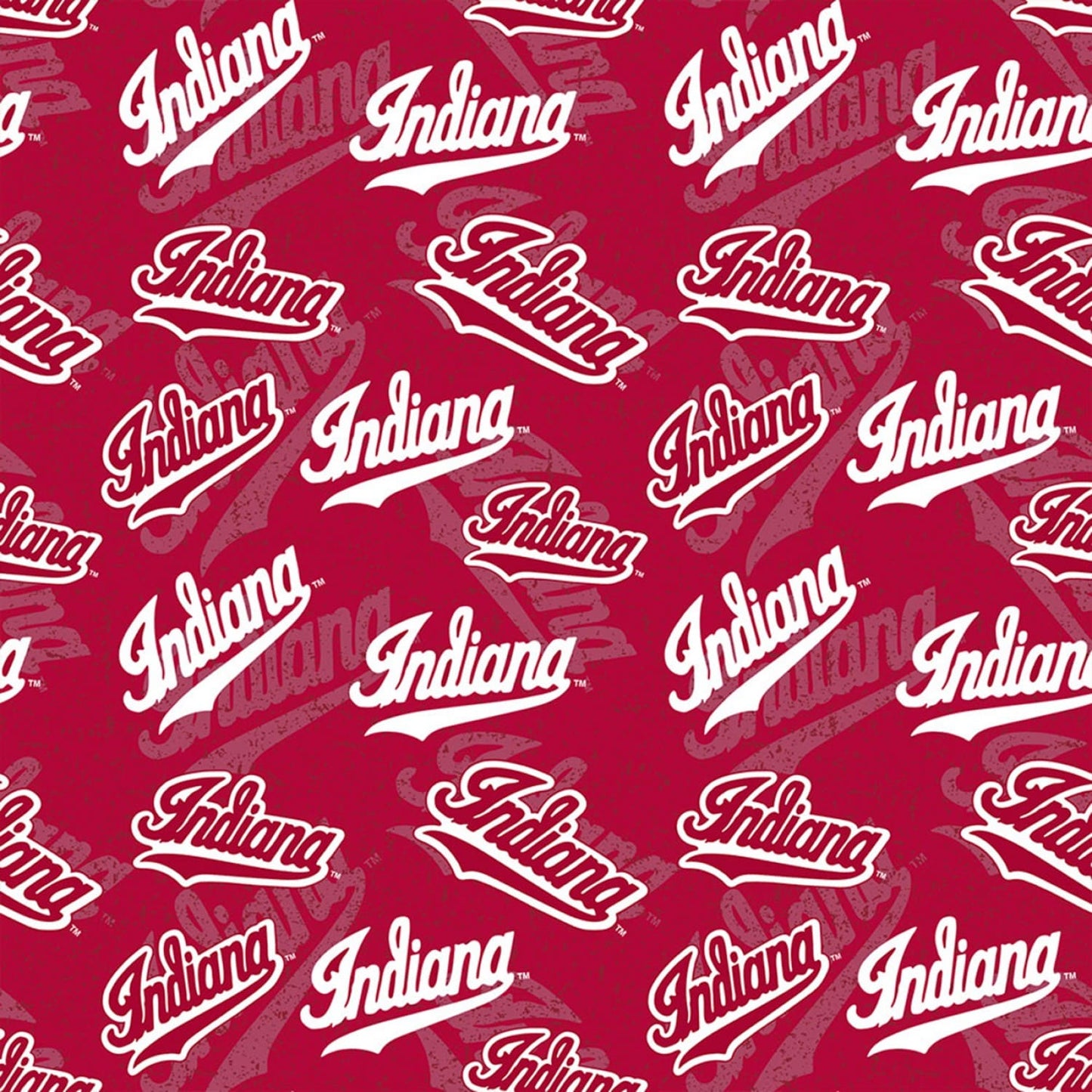 Indiana Hoosiers NCAA College Tone on Tone Design Sykel Cotton Fabric