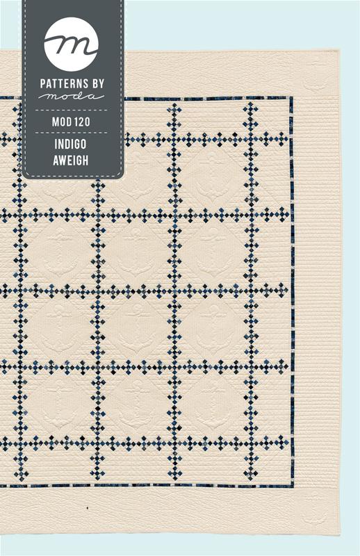 Indigo Aweigh Quilt Pattern Lisa Bongean Moda Patterns MD-MOD-120