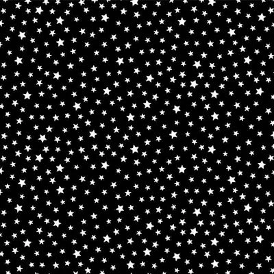 Inked Scattered Stars Black Timeless Treasures Cotton Fabric TT-INK-C8732-BLACK