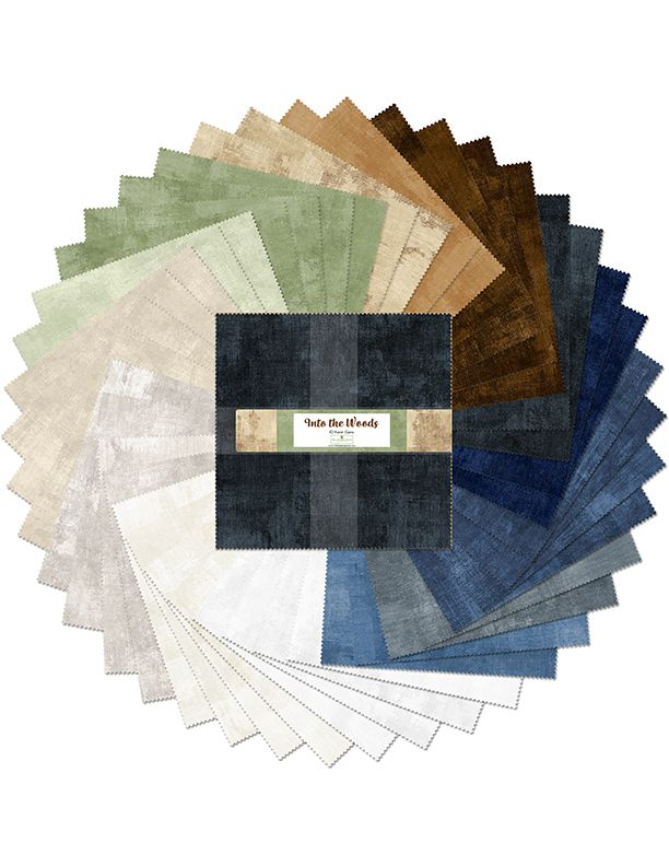 Into the Woods 10" Squares Karat Gems 42pcs Wilmington Prints Cotton Precut Fabric WP-512-145-512 | US Fabric Shop