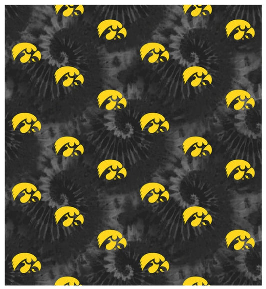 Iowa Hawkeyes NCAA College Tie Dye Sykel Cotton