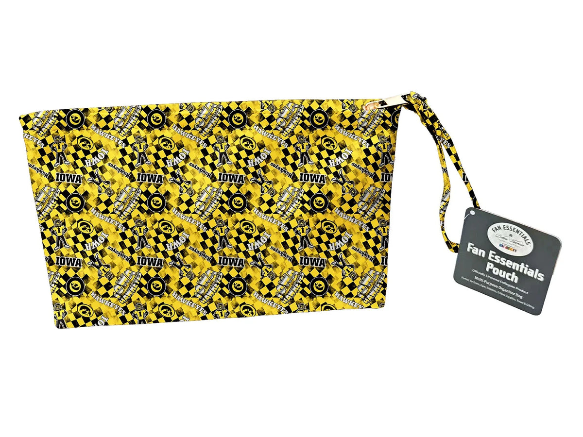 Iowa Hawkeyes NCAA Collegiate Bag Pouch Large Medium and Wristlet Collection Sykel Enterprises IA-5006