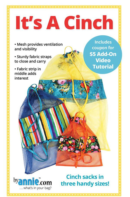 It's A Cinch Bag / Tote Pattern Annie Unrein Patterns By Annie PBA-286
