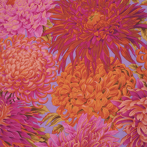 Japanese Chrysanthemum Pink Philip Jacobs Classics Kaffe Fassett Free Spirit Cotton Fabric