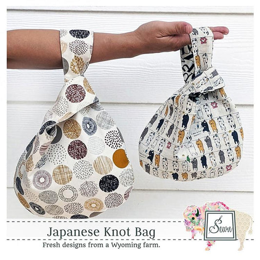 Japanese Knot Bag/Tote Pattern Rana Heredia Sewn Wyoming SIF-201D