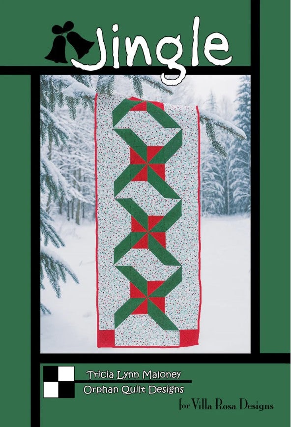 Jingle Table Runner Pattern 16"x52" Orphan Quilts Villa Rosa Designs VRD-JINGLE
