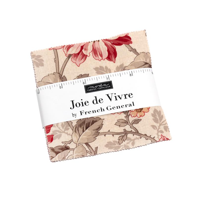 Joie De Vivre 5" Squares Charm Pack Assorted French General Moda Cotton Fabric MD-13980PP | US Fabric Shop